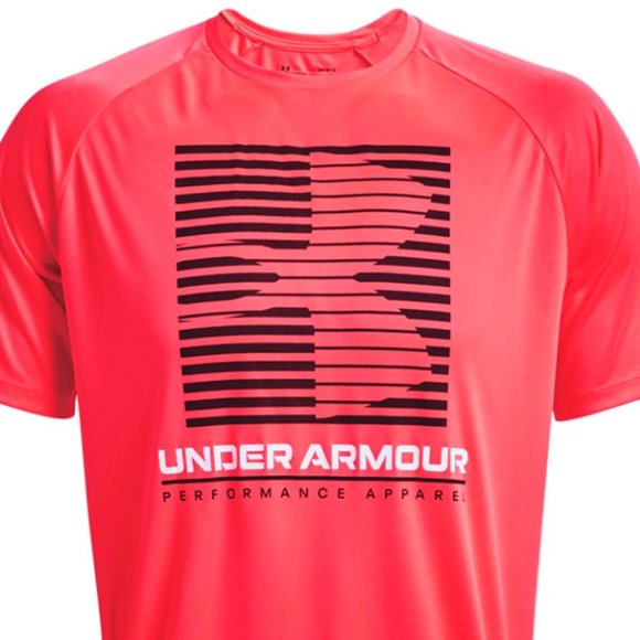 Men's UA Velocity Graphic Short Sleeve Beta / Black-628 Size S - Picture 5 of 6